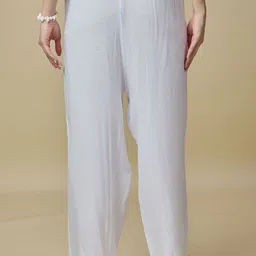 URBAN TRENDING Women Pack of 2 Mid-Rise Elasticated Palazzos image 3