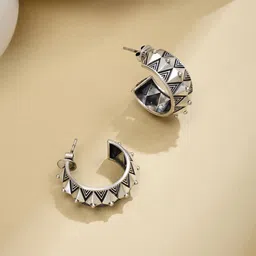 Fabindia Contemporary Half Hoop Earrings-picture-57