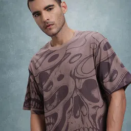 The Roadster Life Co. Printed Pure Cotton Relaxed Fit T-shirt-picture-20