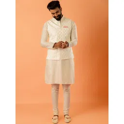KISAH Woven Design Nehru Jackets image 2