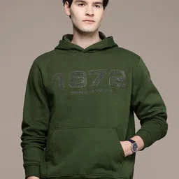 French Connection Embroidered Typography Hooded Sweatshirt image 3
