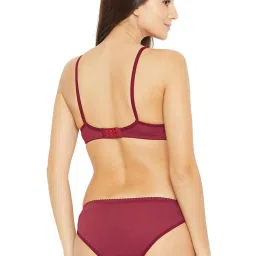 N-Gal Purple & Maroon Lace Bra & Panty Set (Pack Of 2) image 3