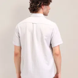 U.S. Polo Assn. White Linen Slim Fit Shirt image 2