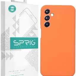 Sprig Liquid Silicone Back Cover for Samsung Galaxy F34 (Orange)-picture-10