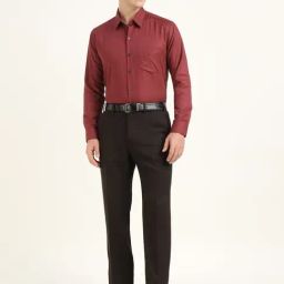 Hancock Maroon Self Shirt-picture-6