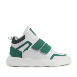 Fausto Men's Green Ankle High Sneakers image 2