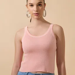 SHOWOFF Ribbed Tank Crop Top image 2