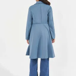 Styli Medium Blue Plain Blazer image 2