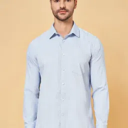 Byford by Pantaloons Billowing Sail Cotton Slim Fit Texture Shirt-picture-11