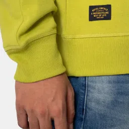 Royal Enfield Lemon Green Round Neck Sweatshirt image 4