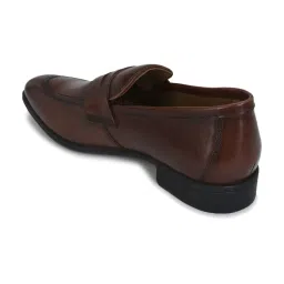 Van Heusen Men's Brown Formal Loafers image 5