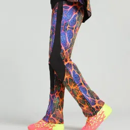 Puma Black Cotton Regular Fit Printed Trackpants image 3