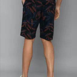 Allen Solly Navy Cotton Slim Fit Printed Shorts image 2
