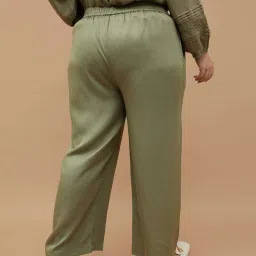 Nexus by Lifestyle Green Plain Trousers image 2