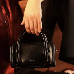 Kazo Women Solid Structured Handheld Bag image 2