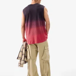 The Souled Store Multi Cotton Regular Fit Ombre Vests image 2