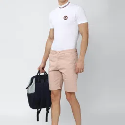 Peter England Pink Regular Fit Shorts image 5