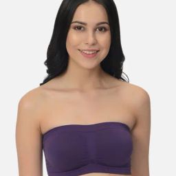Mod & Shy Purple Non Wired Non Padded Tube Bra-picture-4