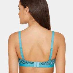 Rosaline by Zivame Blue Non Wired Non Padded Full Coverage Bra image 2