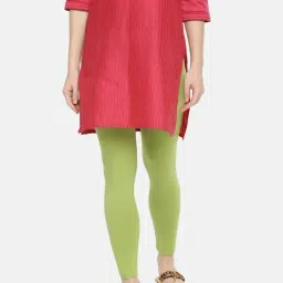 Dollar Missy Green Cotton Leggings-image-57