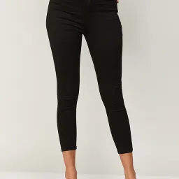 Fame Forever by Lifestyle Black Cotton High Rise Jeans image 1