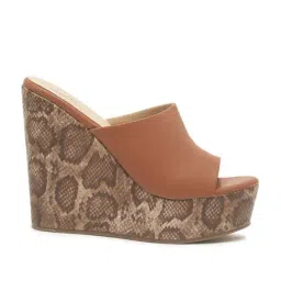 Pelle Albero Women's Tan Casual Wedges-picture-32