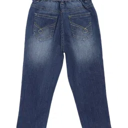 Blue Giraffe Kids Blue Cotton Washed Jeans image 2