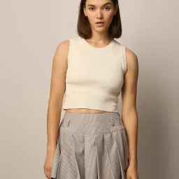 Only Off White Slim Fit Tank Top image 2