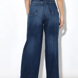 Only Blue Cotton Relaxed Fit High Rise Jeans image 2