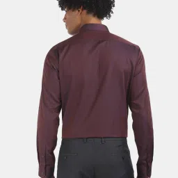 Arrow New York Maroon Cotton Regular Fit Shirt image 2