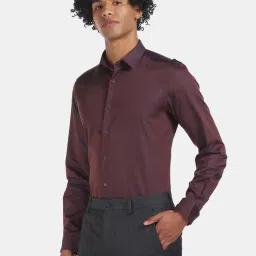 Arrow New York Maroon Cotton Regular Fit Shirt image 3