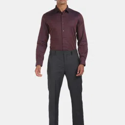 Arrow New York Maroon Cotton Regular Fit Shirt image 4