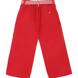 Elle Kids Red Mid Rise Trousers image 2