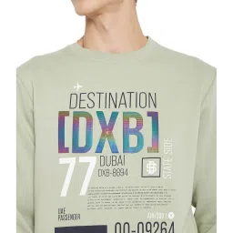 Duke Grey Printed Full Sleeves Sweatshirt image 4