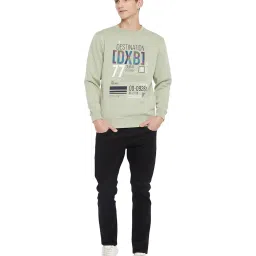 Duke Grey Printed Full Sleeves Sweatshirt image 5