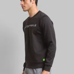 Parx Black Regular Fit Printed Sweatshirt image 3