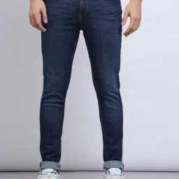 Lee Bruce Dark Blue Skinny Fit Lightly Washed Jeans-picture-43