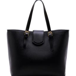 Miraggio Black Elsa Textured Large Tote-picture-48