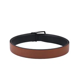 WINSOME DEAL Men Push Pin Closure Textured Formal Belt image 3