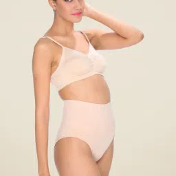 c9 airwear C9 Beige Solid Shapewear Bottom image 4