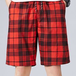 StyleCast x Revolte Men Regular Fit Checked Shorts-picture-36