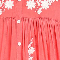 Kapad Dwar Women Ethnic Motifs Embroidered Flared Sleeves Thread Work Kurta image 2