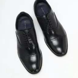 Allen Solly Men's Black Brogue Shoes image 1