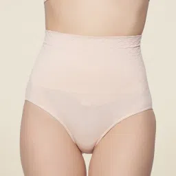 c9 airwear C9 Beige Self Print Shapewear Bottom image 3