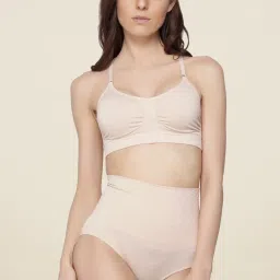 c9 airwear C9 Beige Self Print Shapewear Bottom image 4