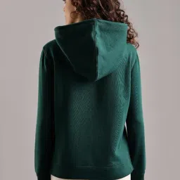 TOMMY HILFIGER Green Cotton Logo Sweatshirt image 2