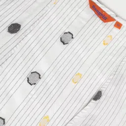 Rangriti White Cotton Woven Pattern Maxi Double Layered Dress image 5