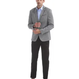 Arrow Navy & White Printed Blazer image 5