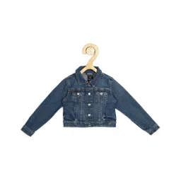 Allen Solly Junior Blue Solid Jacket image 1