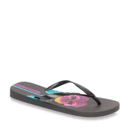 Ipanema Botanical Fem Black & Purple Flip Flops image 1